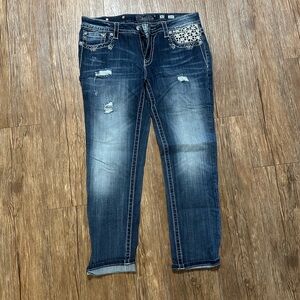 Miss Me Signature Cuffed Skinny